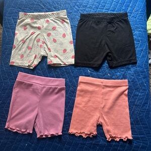 Shosho Floral and Strawberry Print Shorts